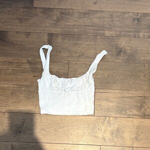 Wilfred White Cropped Tank Top